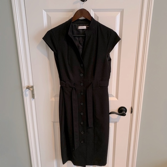 Calvin Klein black Midi Dress - Picture 1 of 3